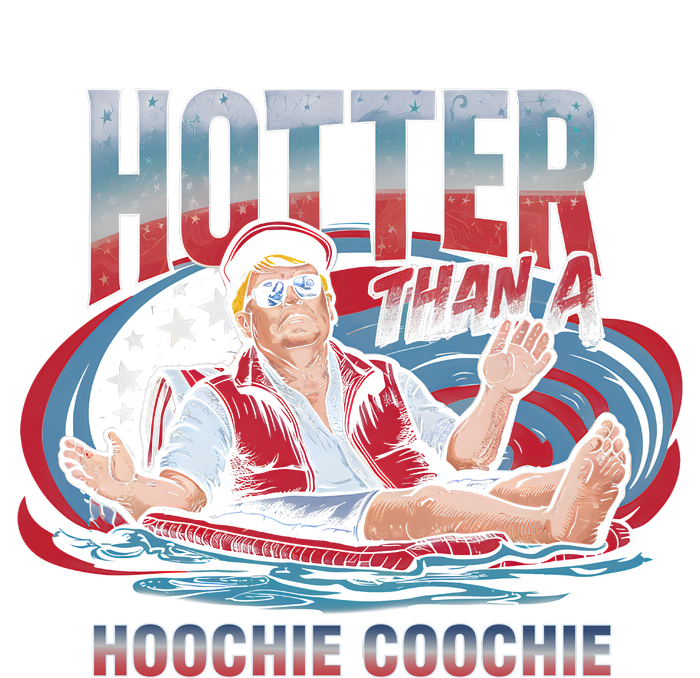 Hotter Than A Hoochie Coochie Funny Trump Perfect Gift Bella+Canvas Jersey Crop Tee