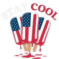 Stay Cool Funny 4th July Popsicle Usa Flag America Enjoy Ice Cream In The Summer T-Shirt