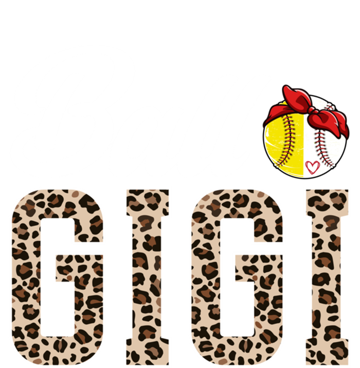 Ball Gigi Leopard Softball Baseball Gigi Grandma Meaningful Gift Women's T-Shirt