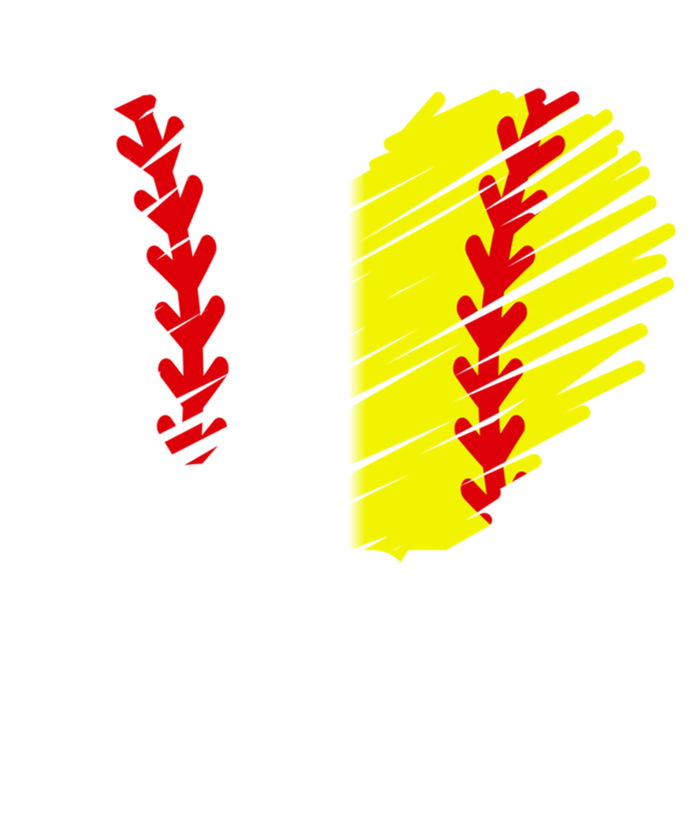 Ball Grammy Heart Baseball Softball Grammy Grandma Gift Kids T-Shirt