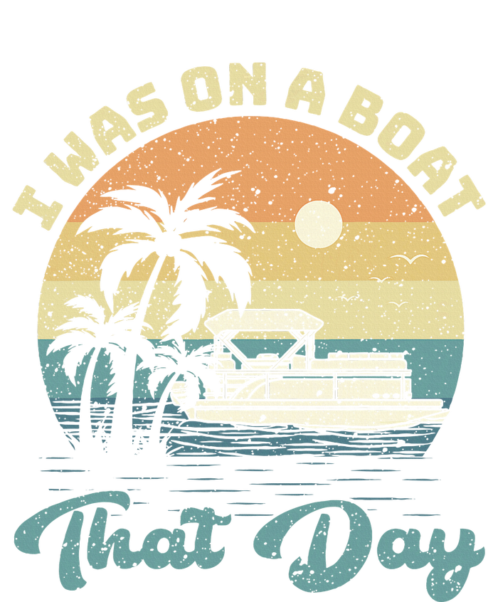 I Was On A Boat That Day Vintage Ladies Long Sleeve Shirt