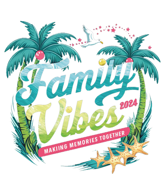 Family Vibes 2024: Tropical Beach Memories Cool Gift T-Shirt