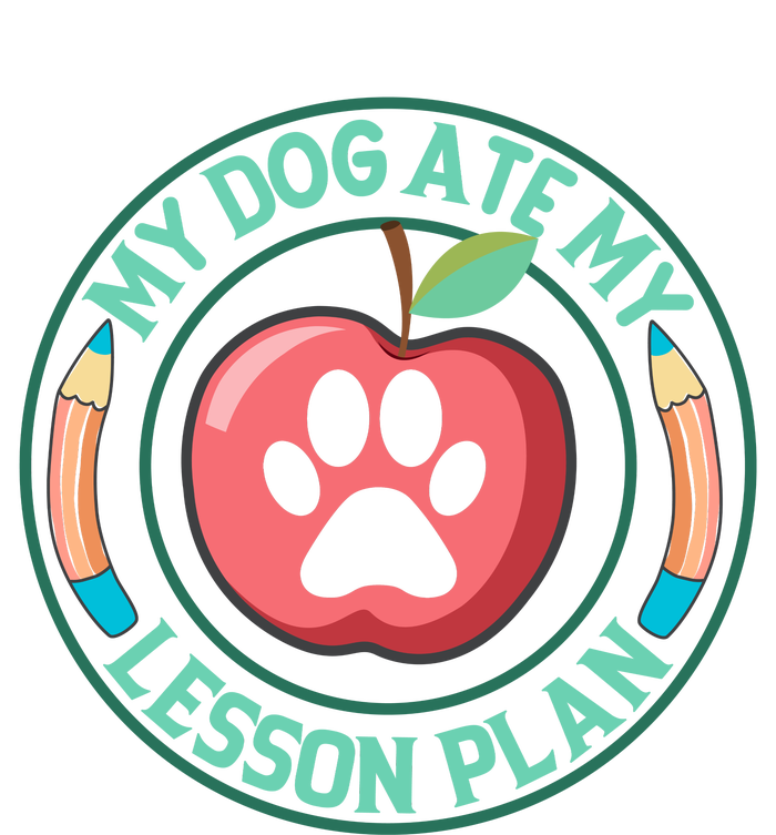 My Dog Ate My Lesson Plan Teacher Humor Graphic Short Acrylic Beanie