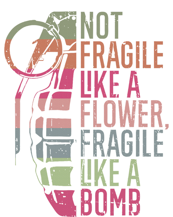 Not Fragile Like A Flower Fragile Like A Bomb Cooling Performance Long Sleeve Crew