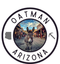 Oatman Arizona Burro In Town Performance Long Sleeve Polo