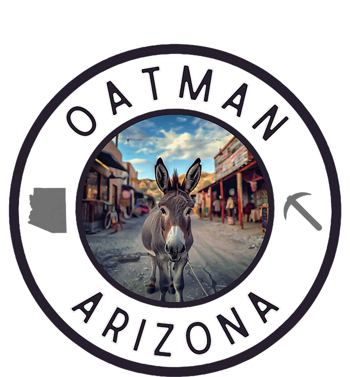 Oatman Arizona Burro In Town Performance Long Sleeve Polo