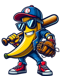 Banana Playing Baseball Fruit Lover Funny Baseball Player Gift T-Shirt