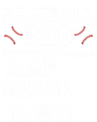 Baseball Bro Clap Snack Yawn Baseball Brother Gift Women's T-Shirt