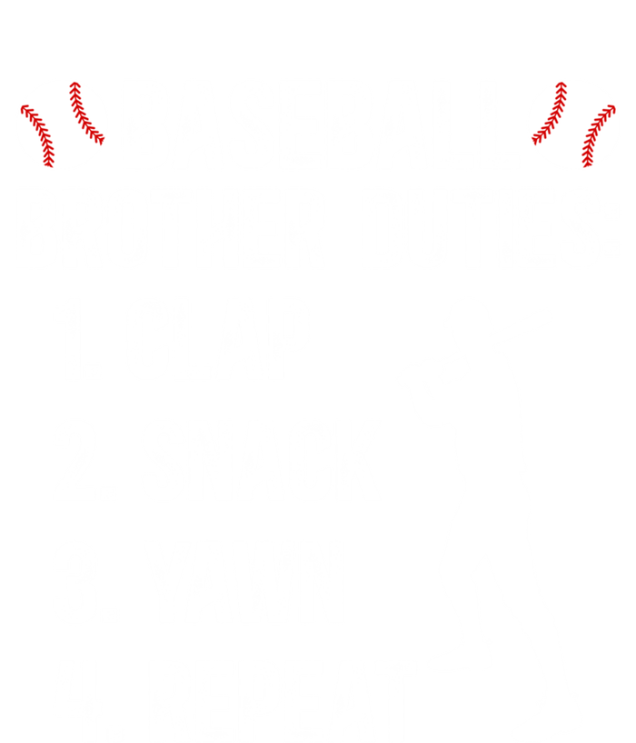 Baseball Brother Duties Brother Of A Baseball Player Gift T-Shirt