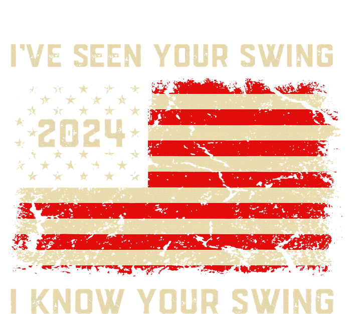 IVe Seen Your Swing I Know Your Swing Golf American Flag Womens CVC Long Sleeve Shirt