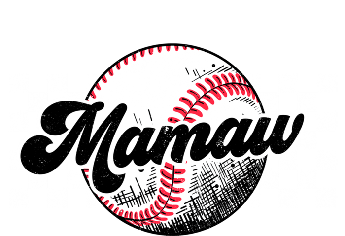 Baseball Mamaw Tball Mamaw Retro Checkered Vintage Family Great Gift T-Shirt