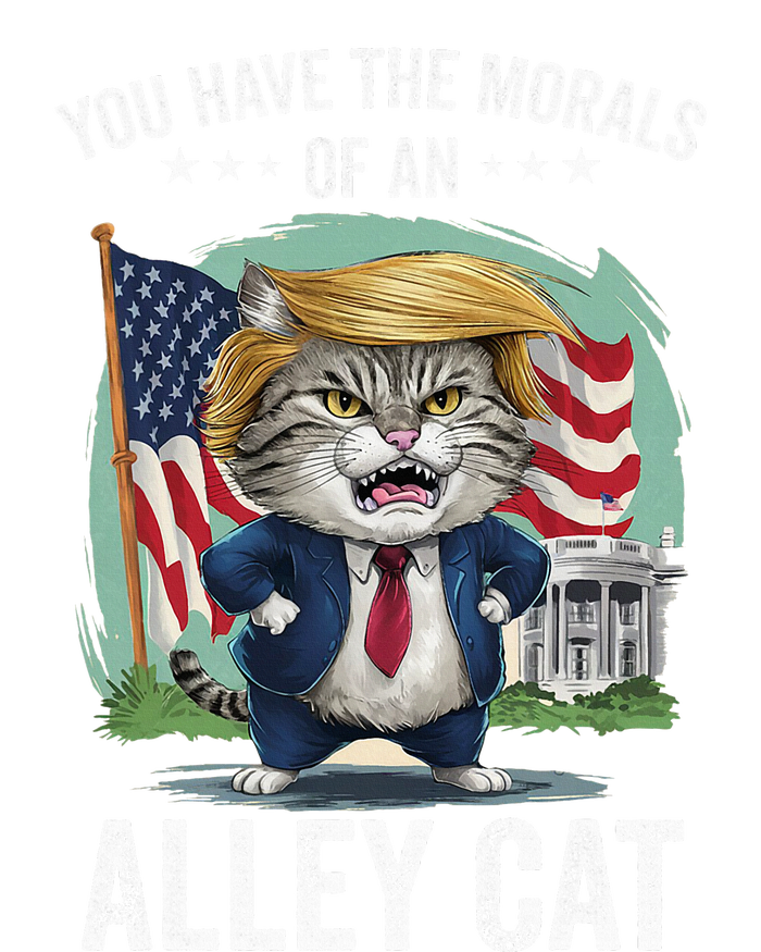 You Have The Morals Of An Alley Cat Funny Biden Joke Valucap Bio-Washed Visor