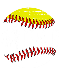 Baseball Softball Dad Best Softball Baseball Dad Funny Gift T-Shirt