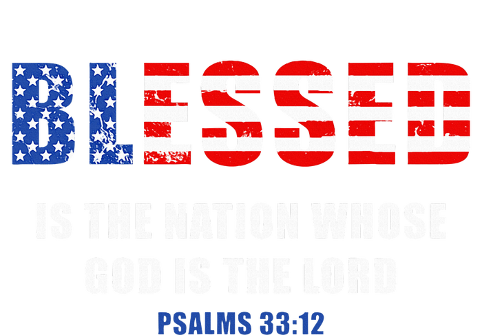 Blessed Is The Nation Whose God Is The Lord – Usa Psalm 33 Women's Flannel Pajama Set