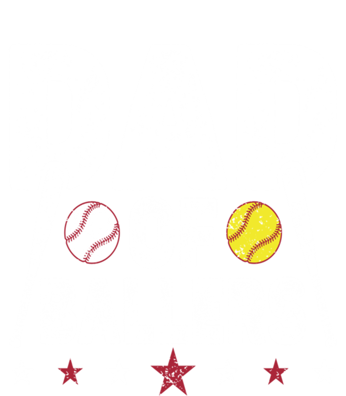 Dad Of Ballers Funny Softball Dad Baseball Dad Cool Gift T-Shirt