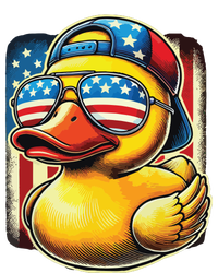 4th Of July Patriotic Rubber Duck Usa Flag Gift Funny Duck T-Shirt