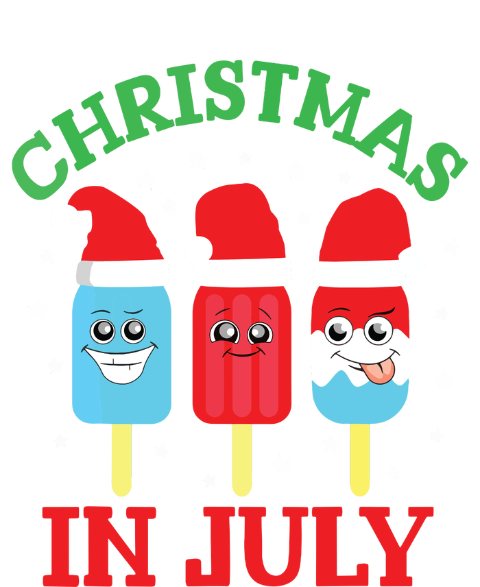 Christmas In July Shirts Ice Pops Santa Funny Womens California Wash Sweatshirt