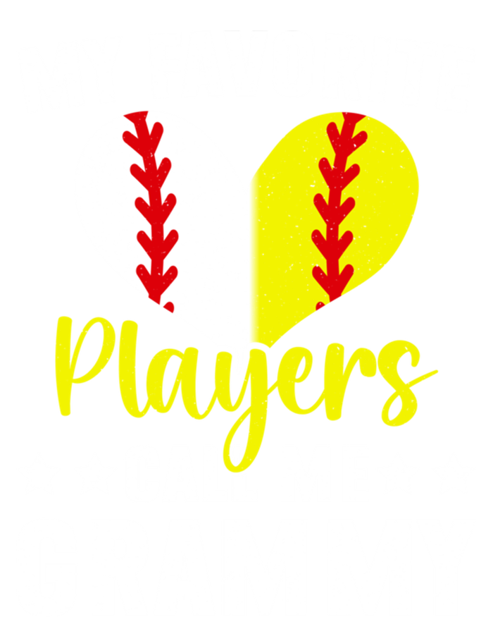 Favorite Players Call Me Grammy Baseball Softball Grammy Cute Gift Kids Tie-Dye T-Shirt