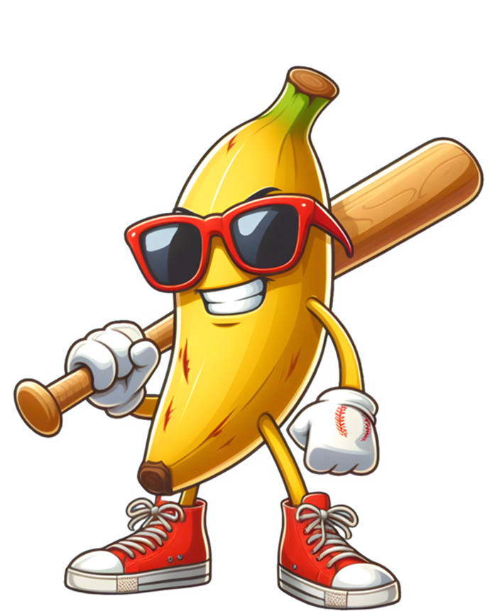 Funny Banana Playing Baseball Fruit Lover Baseball Player Cute Gift Infant Baby Jersey Bodysuit