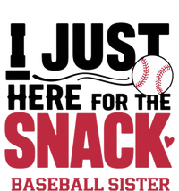 Im Just Here For The Snack Baseball Sister Baseball Game Day Gift Ladies Essential Flowy Tank