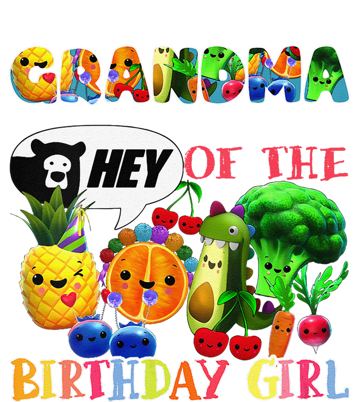 Grandma Of The Birthday Family Fruit Birthday Hey Bear Long Sleeve Shirt