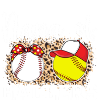 Nana Of Ballers Leopard Softball Baseball Nana Grandma Gift Valucap Bio-Washed Visor