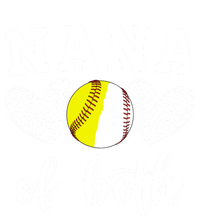 Nana Of Both Baseball Softball Nana Of Ballers Meaningful Gift Toddler Hoodie