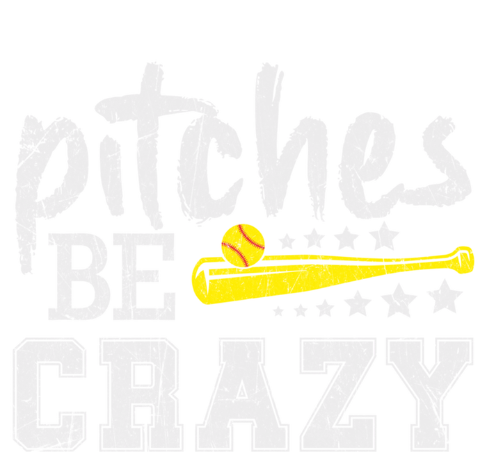 Pitches Be Crazy Funny Softball Pitcher Fast Slow Pitch Cool Gift Tie-Dye Long Sleeve Shirt