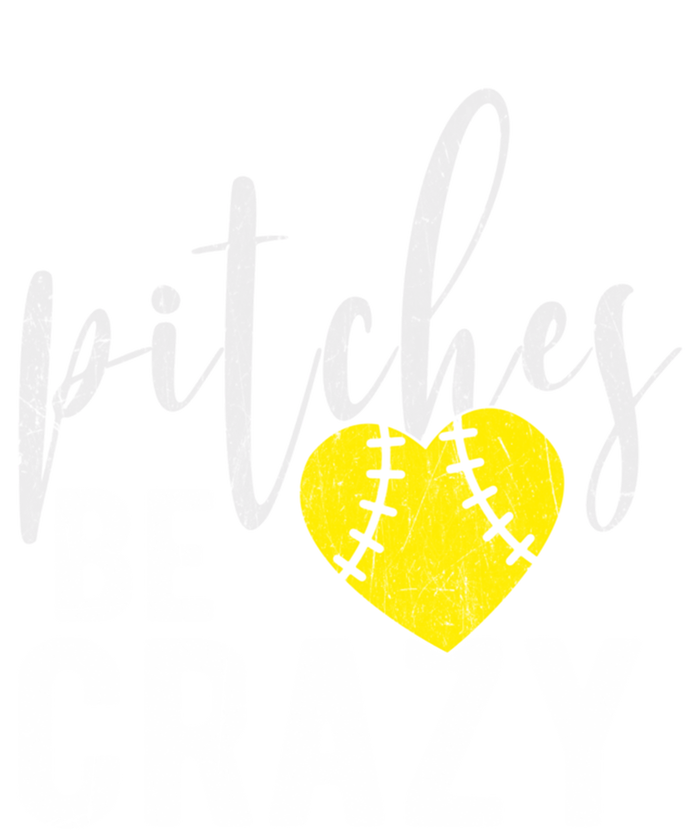 Pitches Be Crazy Softball Pitcher Fast Slow Pitch Funny Gift Kids Sweatshirt