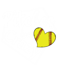 Pitches Be Crazy Softball Player Funny Funny Gift T-Shirt