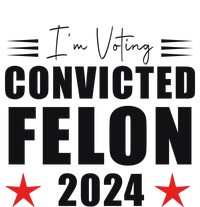 Convicted Felon 2024 Voting Graphic Ladies PosiCharge Competitor Racerback Tank