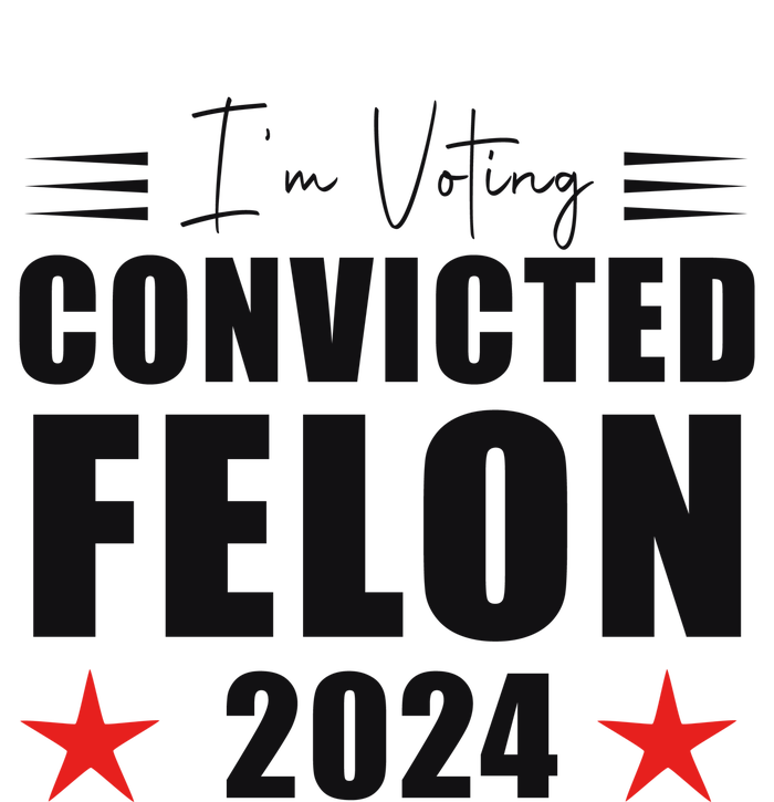 Convicted Felon 2024 Voting Graphic Ladies PosiCharge Competitor Racerback Tank