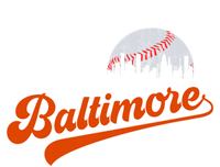 Vintage Baltimore Skyline Retro Game Day Baseball Gift T-Shirt