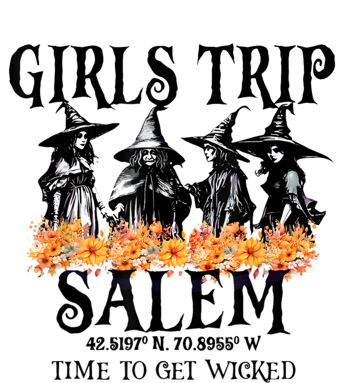 Halloween Funny Girl Trip Salem Time To Get Witch Gift Toddler Zip Fleece Hoodie