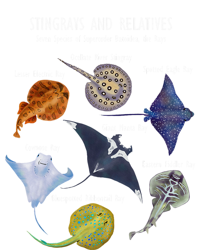 Stingray Species Manta Ray River Stingray And More T-Shirt