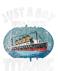 Ship Just A Boy Who Loves Titanic Boat Titanic Cooling Performance Crew T-Shirt