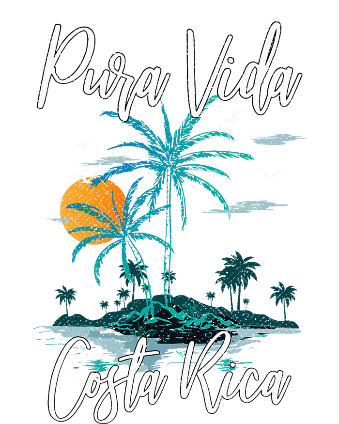 Vintage Family Vacation Costa Rica Pura Vida Beach T-Shirt