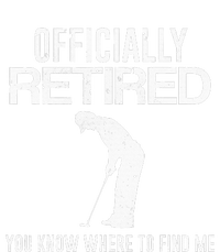 Officially Retired Gift Golf Dad Golfing Retirement Golfer T-Shirt