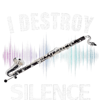 Vintage I Destroy Silence Bass Clarinet Funny Orchestra Gift Women's Racerback Tank