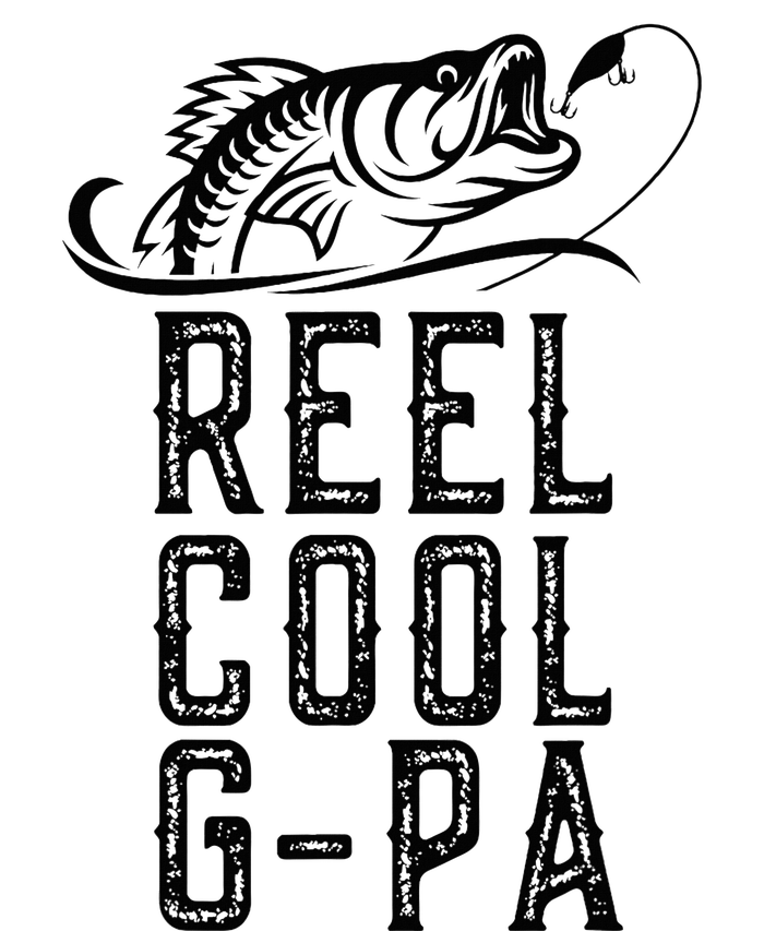 Reel Cool Gpa Funny Retro Fishing T-Shirt