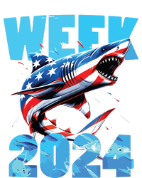 Shark 2024 Week Passion For Shark Usa America Flag T-Shirt