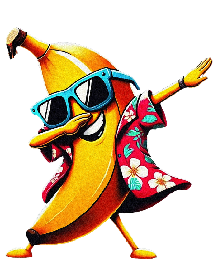 Dabbing Banana Wearing Sunglasses Dab Dance Softstyle Adult Sport Polo