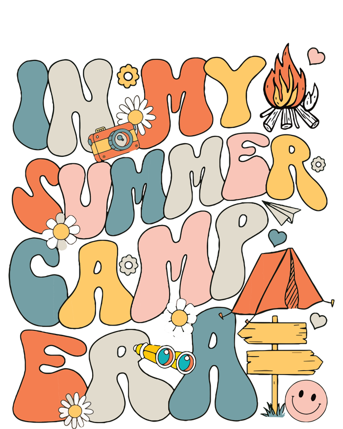 Retro In My Summer Camp Era Camping Crew Last Day Of School T-Shirt