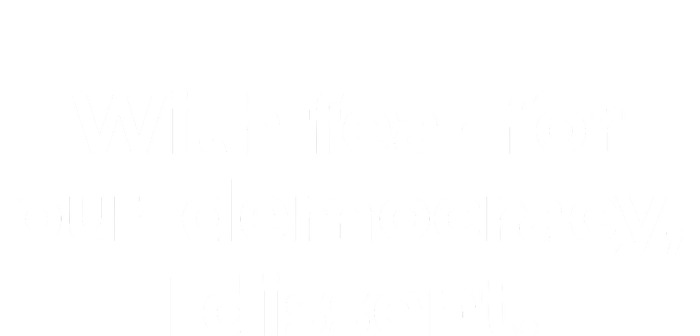 With Fear For Our Democracy I Dissent Women's Long Sleeve Flannel Pajama Set 