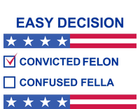 Easy Decision Trump 2024 Convicted Felon Premium Hoodie