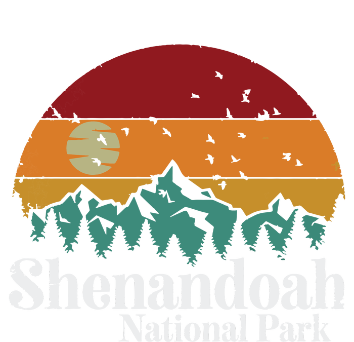 Shenandoah National Park Mountains Retro Style Vintage Gift Long Sleeve Impact Tech Backpack