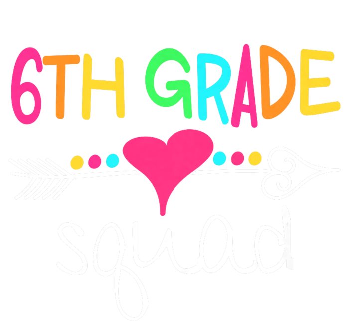 6th Grade Squad Sixth Teacher Student Team Back To School Women's Knotted Racerback Tank