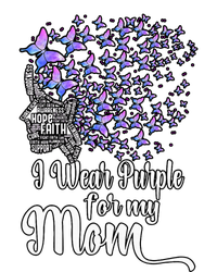 I Wear Purple For My Mom Alzheimers Cooling Performance Long Sleeve Crew