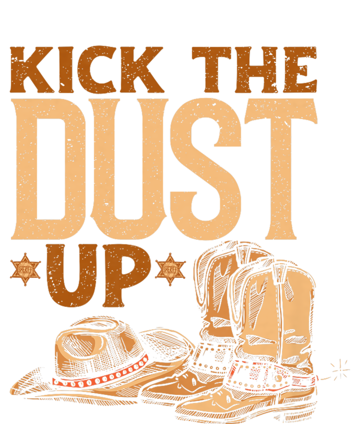 Kick The Dust Up Vintage Cowboys Western Line Dancing T-Shirt