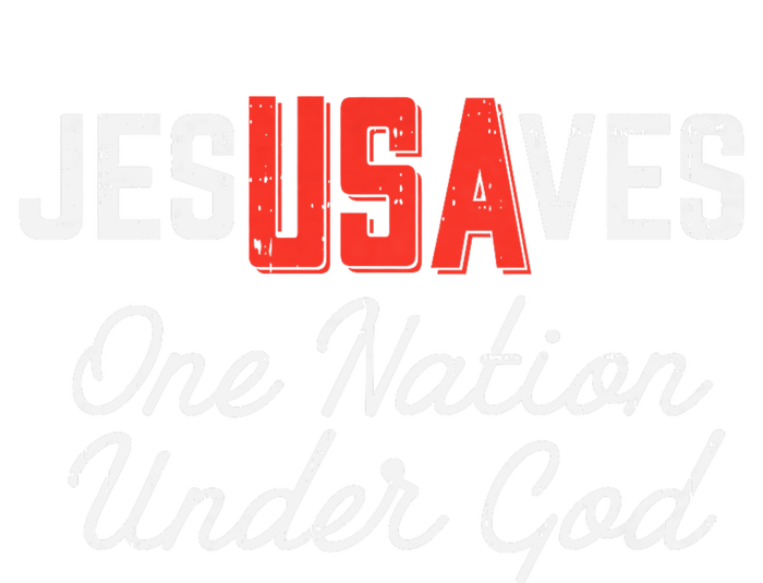 Jesus Saves Usa One Nation Under God Jesus Christian Gift T-Shirt